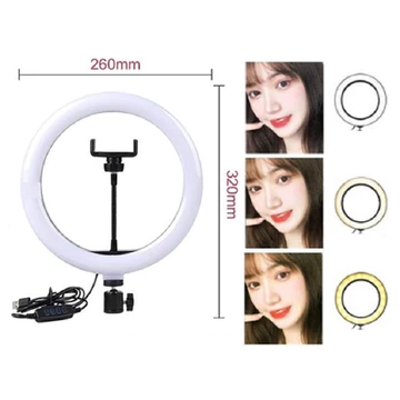Lampu Ringlight Ring Light Led 26cm 26 Cm Selfi Live Streaming Lampu Cahaya Studio