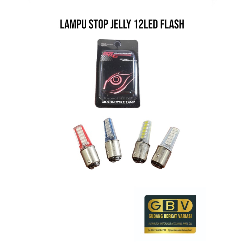 Jual Lampu stop bohlam rem belakang balon stop jelly anti air motor 12 ...