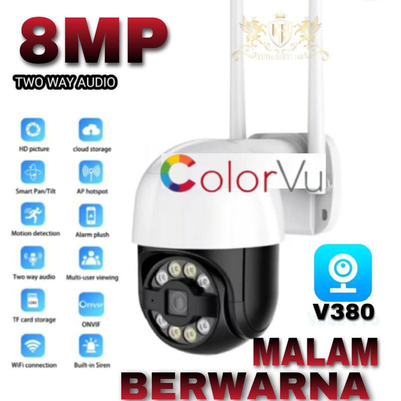 Jual IP CAMERA V380 PRO WIRELESS WIFI OUTDOOR WATERPROOF 8MP | Shopee ...