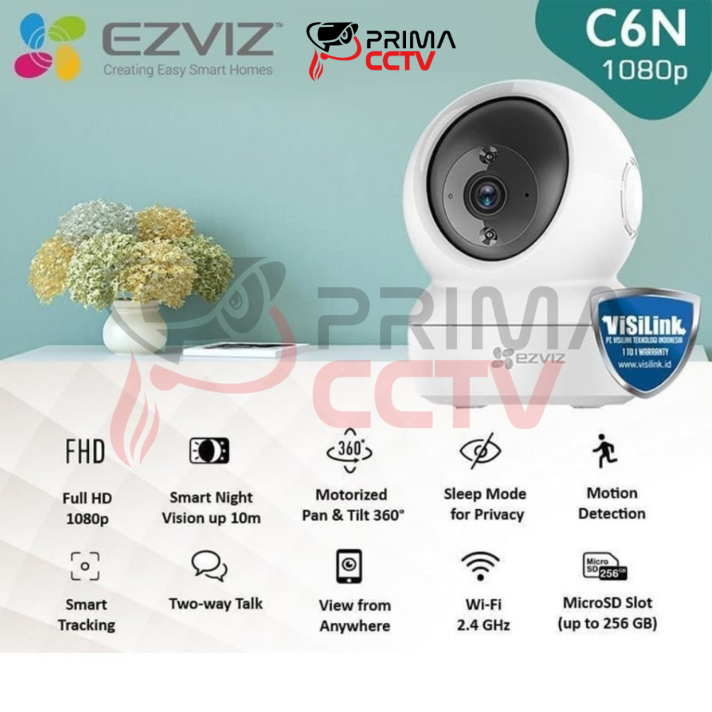 Jual Ezviz C6N 1080P Wi-Fi Wireless Camera Cctv Smart Ip Garansi Indo ...