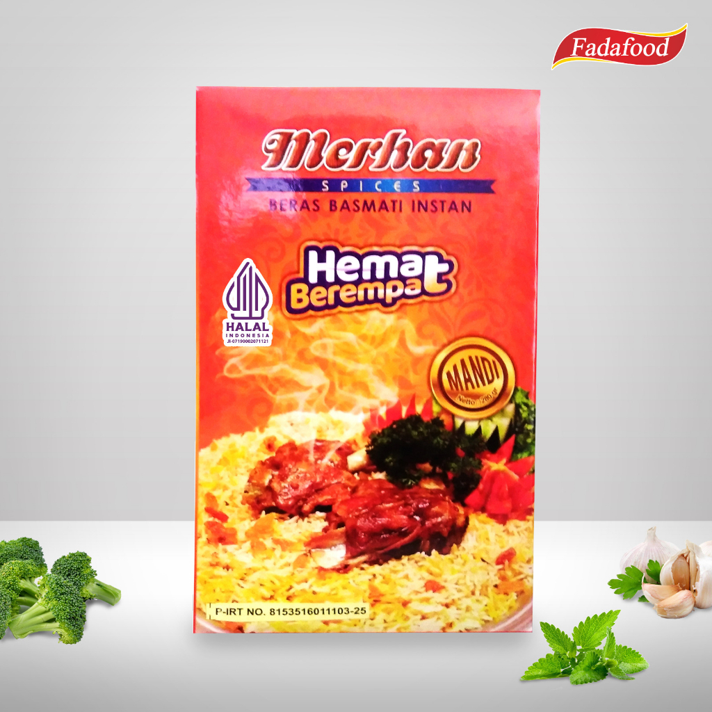 Jual HEMAT BEREMPAT MERHAN MANDI (Instant Basmati Rice) 280gr | Shopee ...
