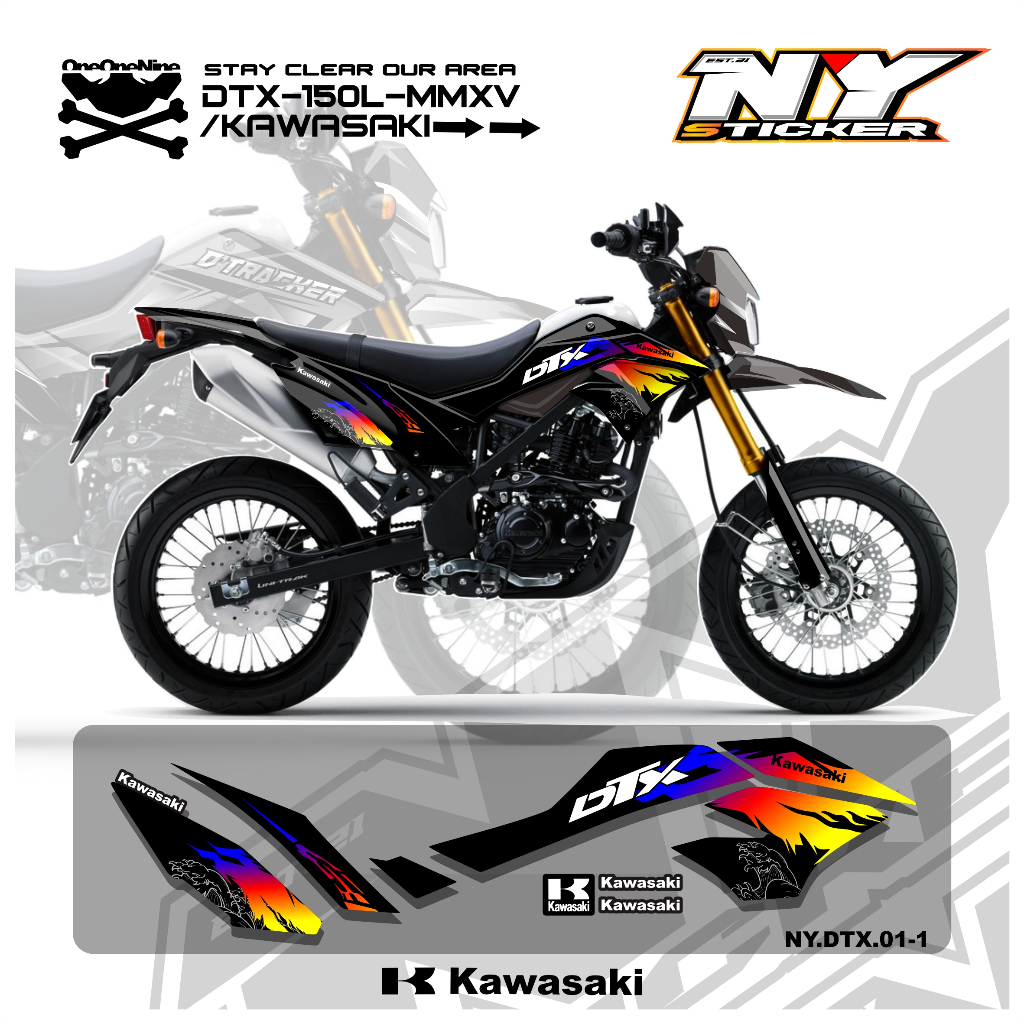 Jual Stiker Motor Dtracker 150 SE - Striping Dtracker 150 SE Kawasaki ...