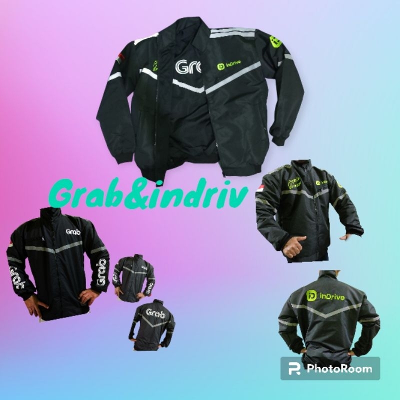 Jual JACKET new bomber versi indrive &go+grab | Shopee Indonesia