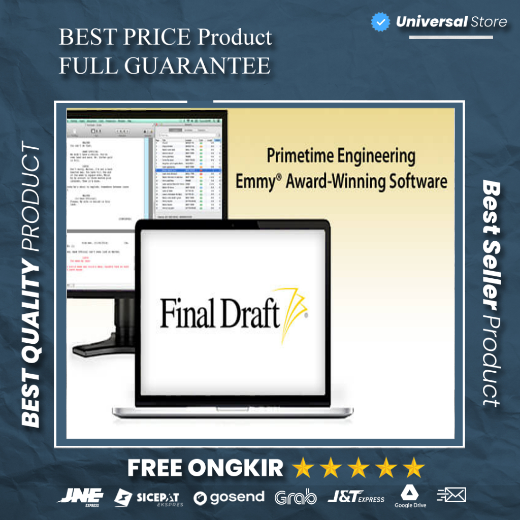 Jual Program Final Draft Aplikasi untuk Menulis dan Penulis Text Naskah