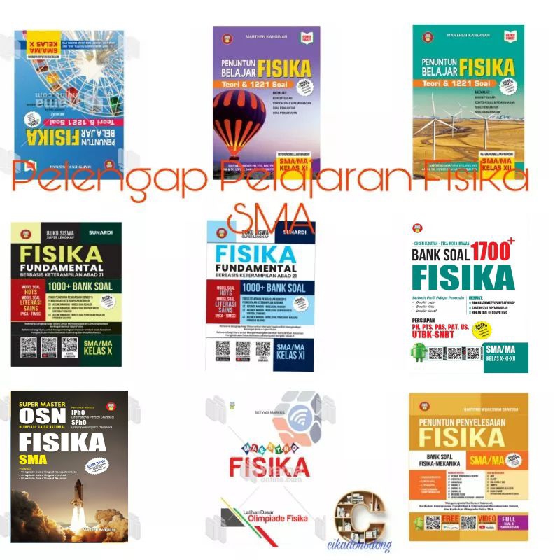 Jual BUKU RINGKASAN MATERI DAN BANK SOAL FISIKA SMA-FUNDAMENTAL ...