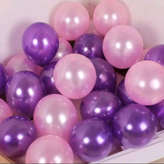 Jual isi 30 pcs MIX Balon metalik BIRU TUA BIRU MUDA PUTIH / Balon
