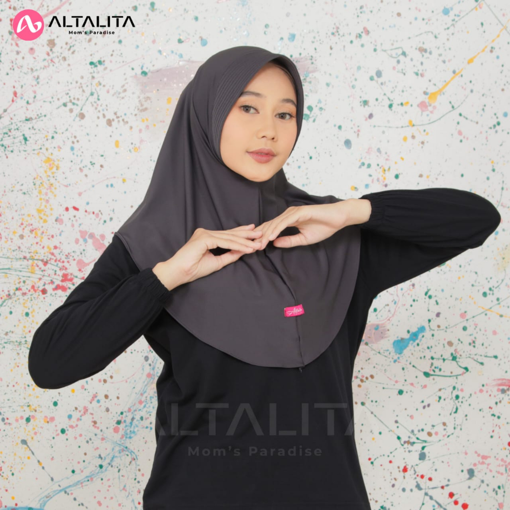 Jual Altalita - Kerudung Instan Bergo Sport Jersey Premium Jilbab Qiara ...