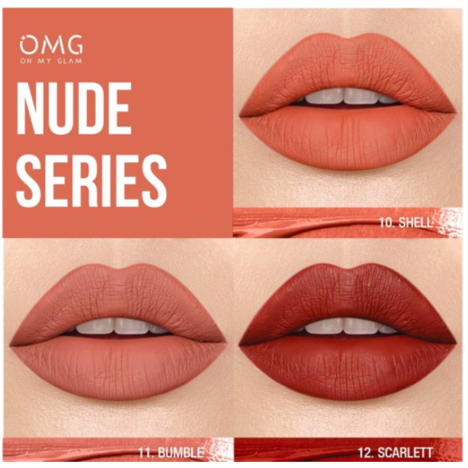 Jual Omg Oh My Glam Matte Kiss Lip Cream Nude Lipstik Matte Dengan Warna Intense Maskproof