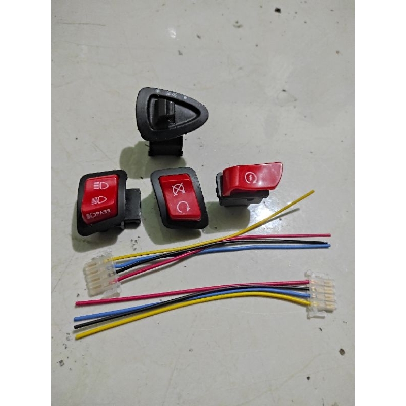 Jual 1 PAKET Saklar Vietnam Honda Merah Tombol Stater , Idling , Pass ...