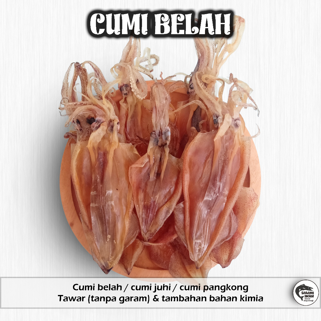 Jual Dried Squid Cumi Juhi Cumi Belah Kering Tawar Cumi Pangkong