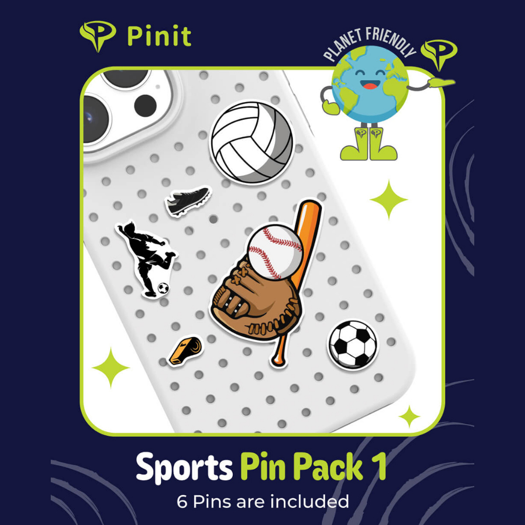 Jual Pinit Sports Pin Pack 1 with 6 Pins for Decorate and Custom ...