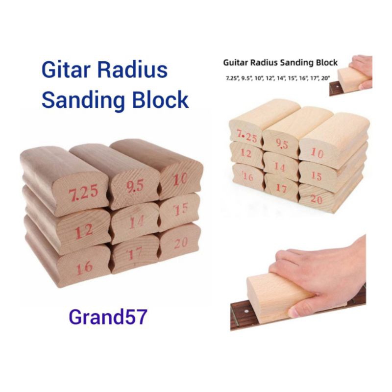 Jual Alat Blok Amplas Radius Gitar Bass Block Sanding Sand Fret