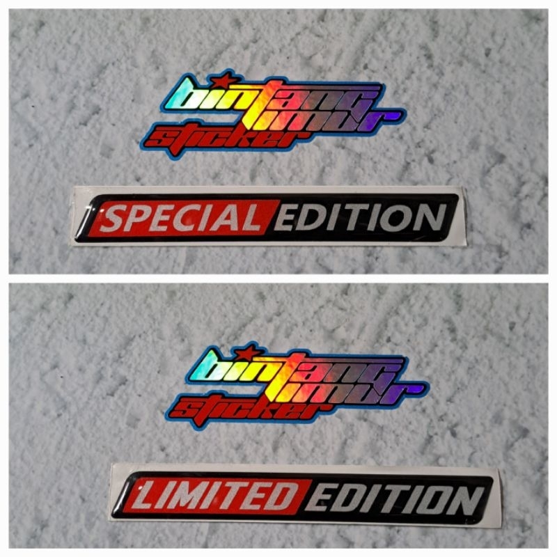 Jual STICKER STIKER EMBLEM SPESIAL EDITION,LIMITED EDITION TIMBUL 3D ...