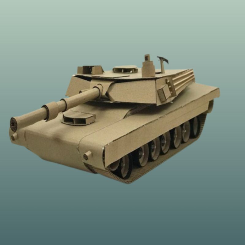 Jual prakarya dari kardus bekas, miniatur tank Shopee Indonesia