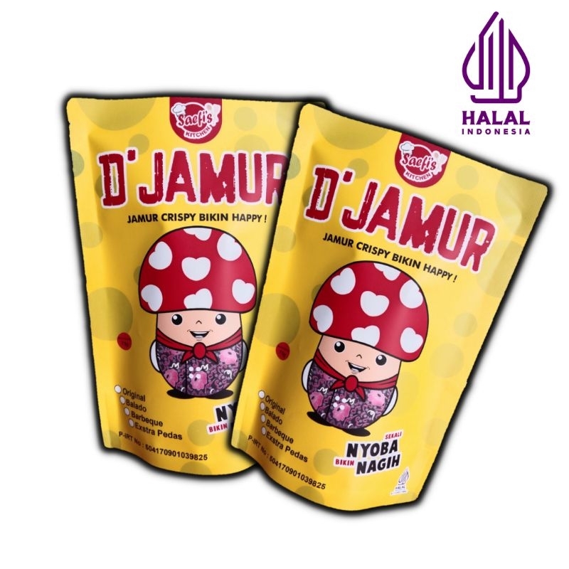 Jual Jamur Crispy / D'JAMUR / Keripik Jamur Tiram Kriuk Renyah Gurih