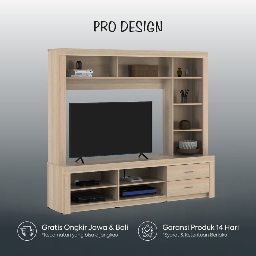 Jual Pro Design Esme WU 180 Meja TV / Rak TV / Rak Dinding | Shopee ...