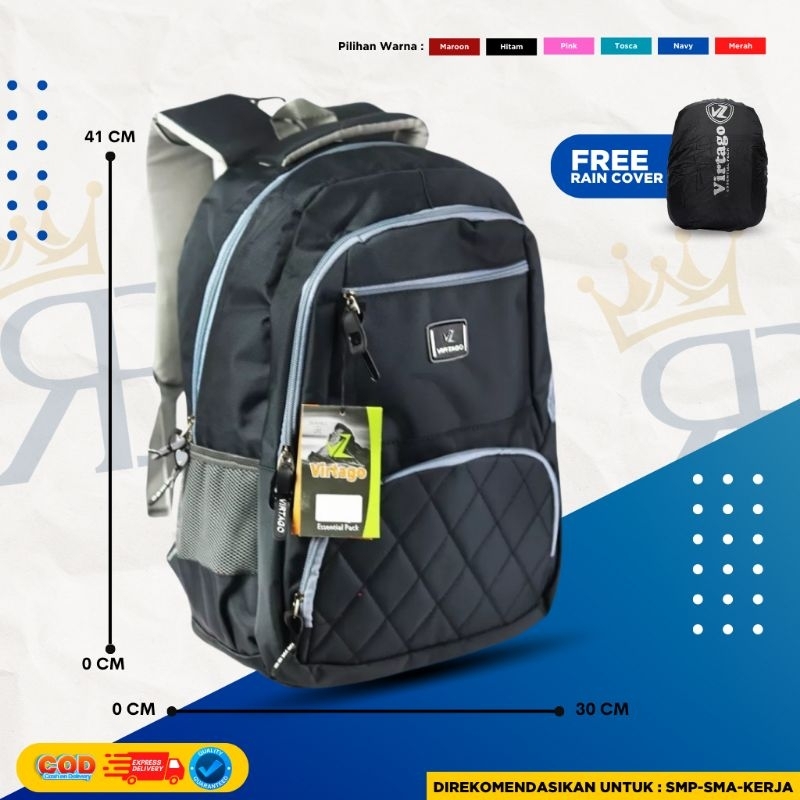 Jual Tas Ransel Virtago Terbaru/Tas Laptop Virtago/Tas Sekolah Untuk ...