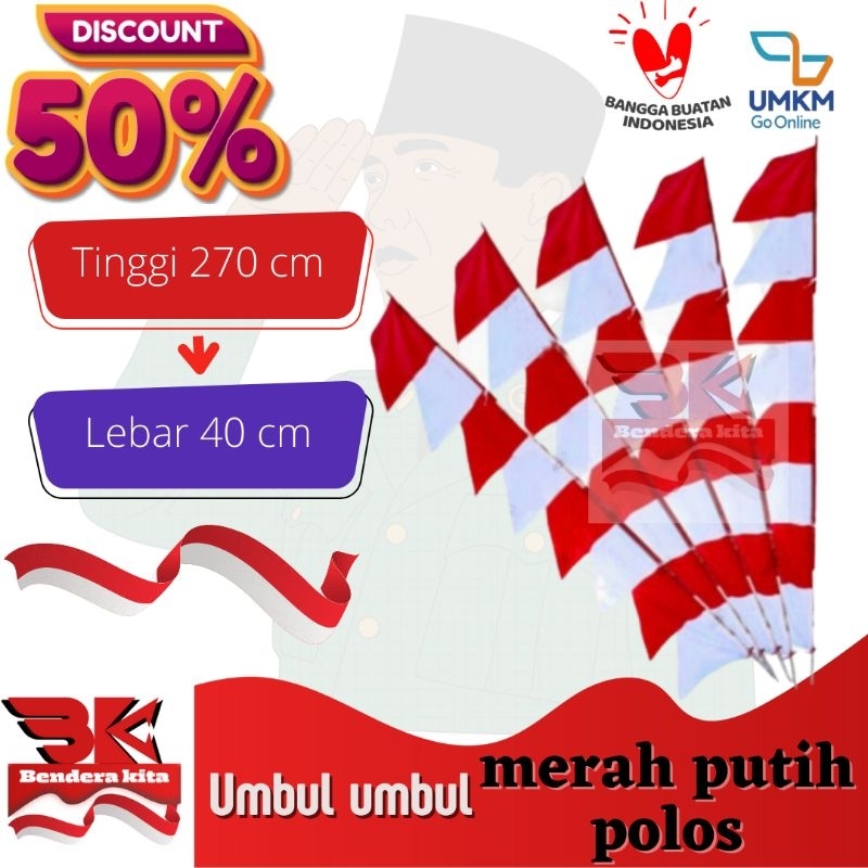 Jual Bendera Merah Putih Umbul Umbul Merah Putih Polos Shopee Indonesia