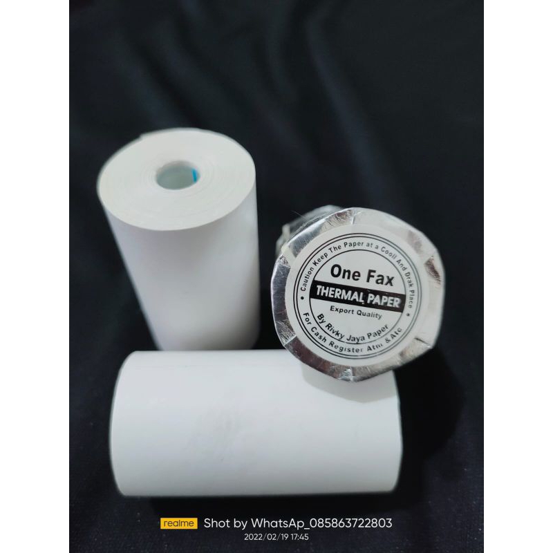 Jual kertas kasir thermar edc bluetooth ukuran 58x30 paket 10 roll ...