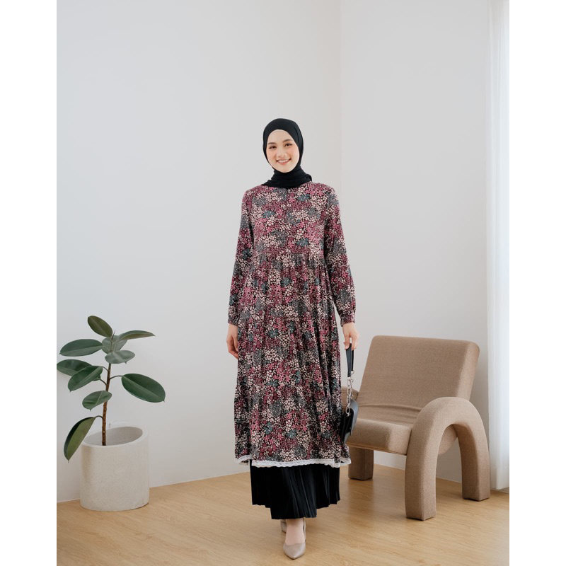 Jual Cindy Midi Dress by Le Khari | Shopee Indonesia