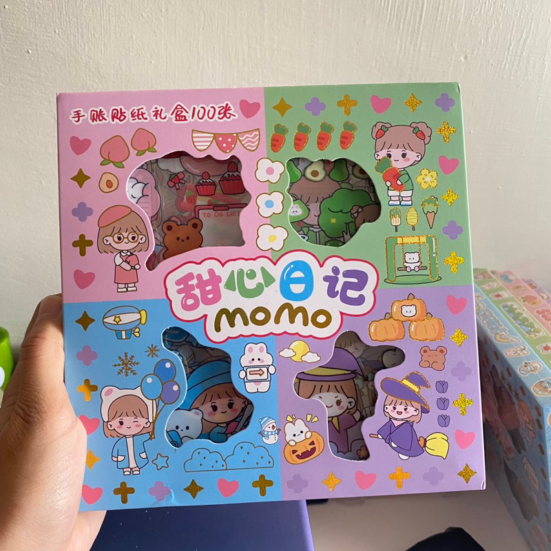 Jual Stiker Momo 100 Lembar Sticker Journal Shopee Indonesia
