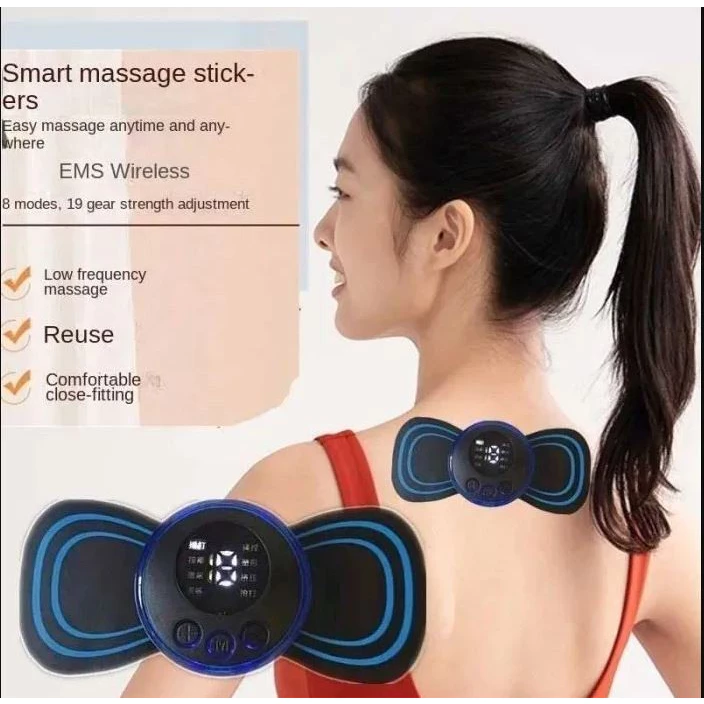 Alat Pijat Leher Mini EMS 8 Mode 19 Tingkat | AutoStock