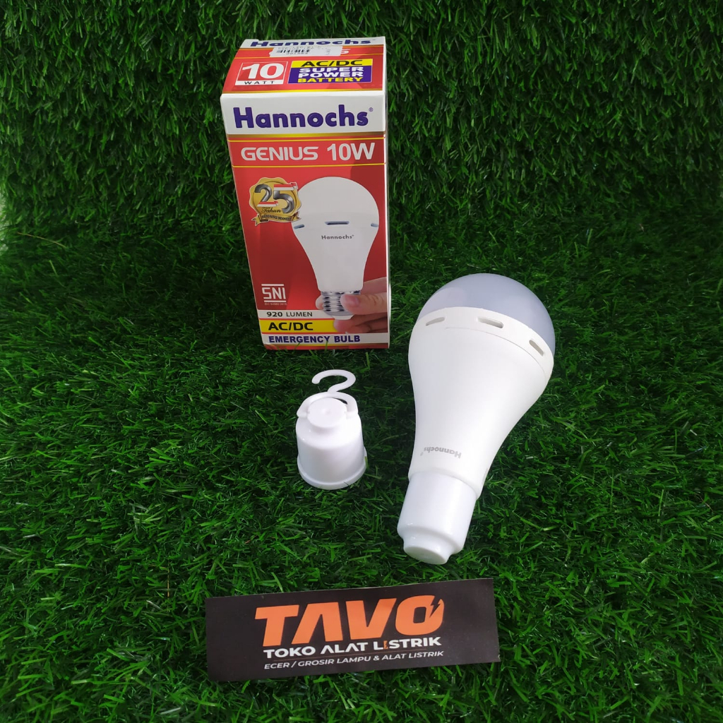 Jual Hannochs Lampu Emergency Led Ac Dc Genius Watt Cahaya Putih