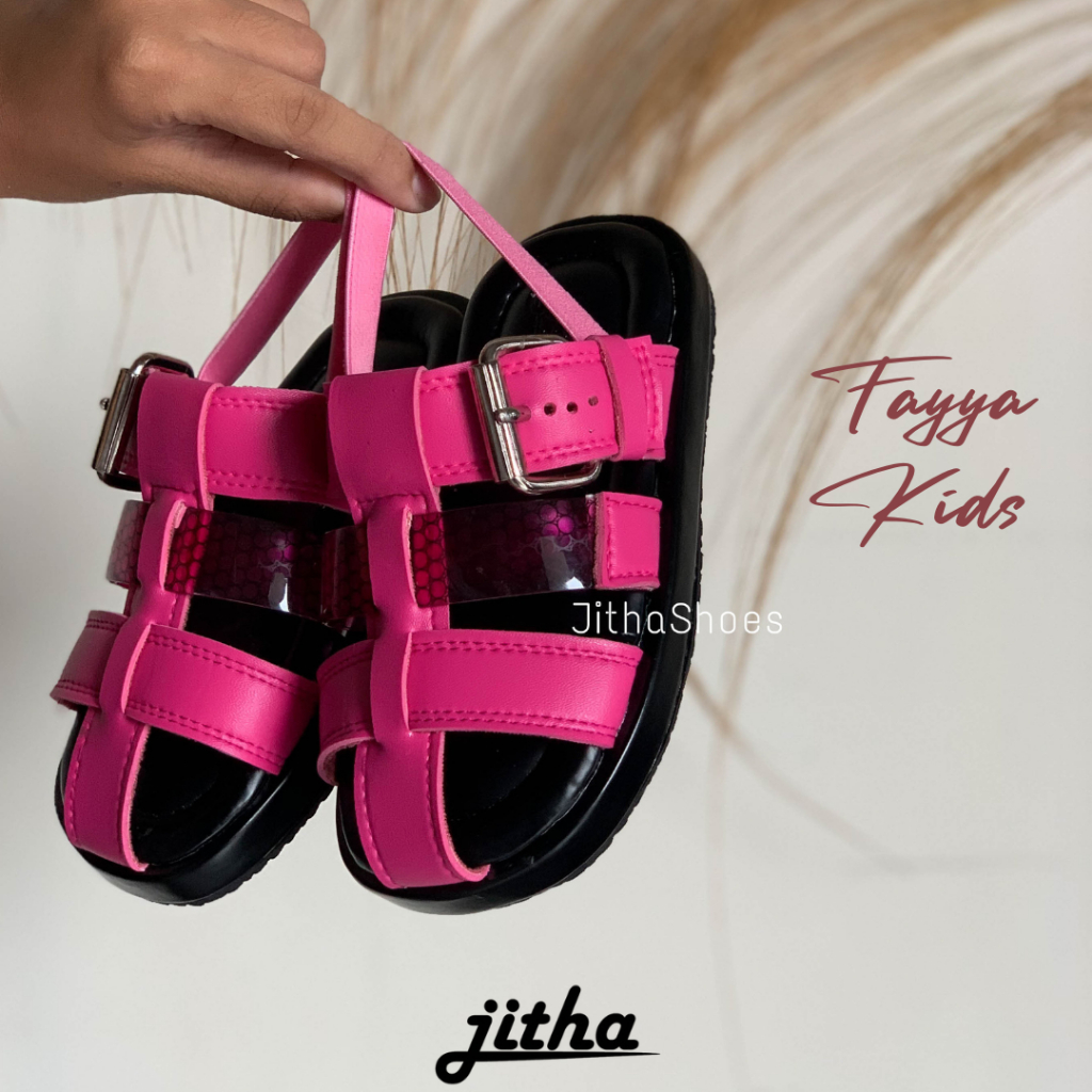 Jual Jitha Shoes - Fayya Sandal Kids - Sandal Anak Perempuan Pink ...