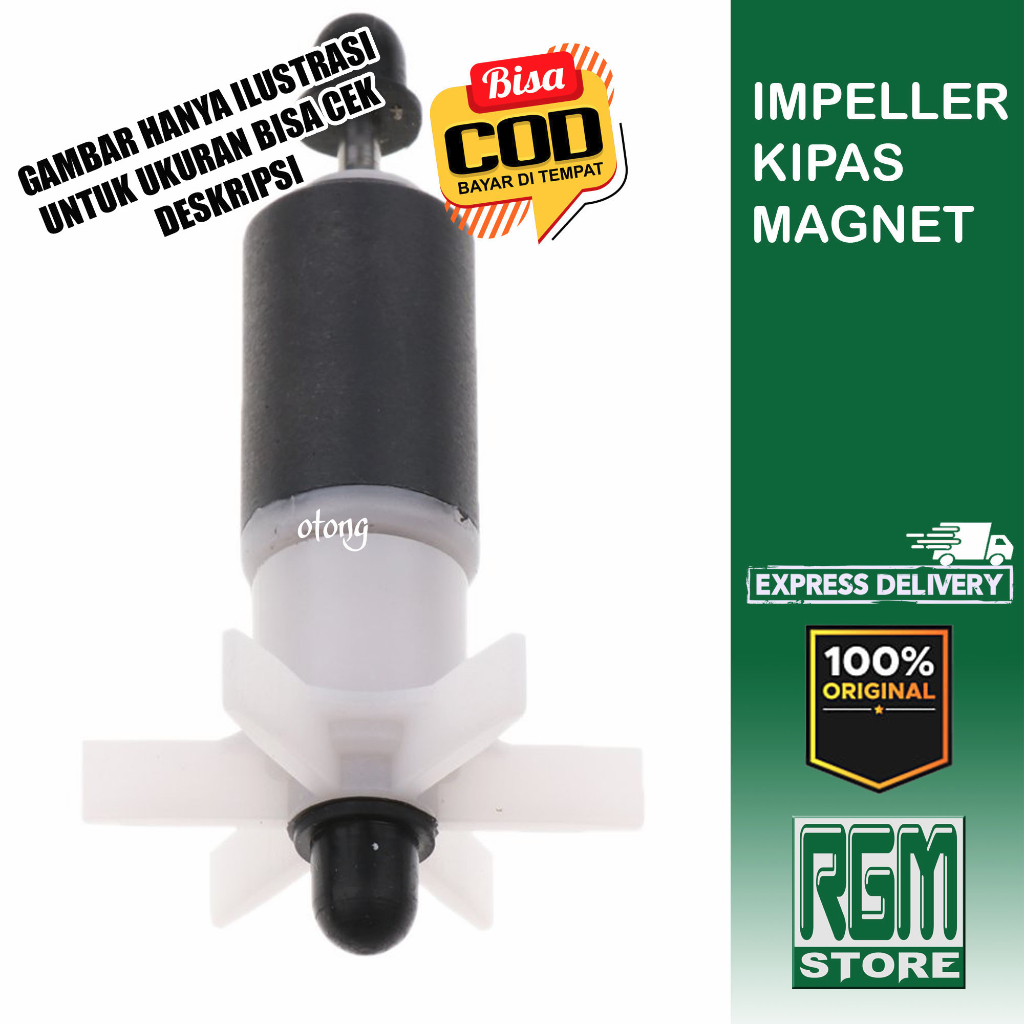 Jual Kipas Impeller Magnet Rotor Mesin Pompa Celup Sparepart Aquarium