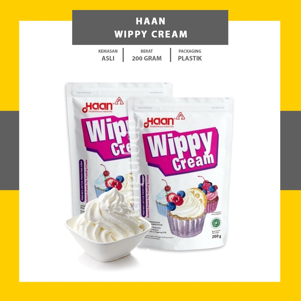 Jual Haan Wippy Cream POUCH 200 Gram | Shopee Indonesia