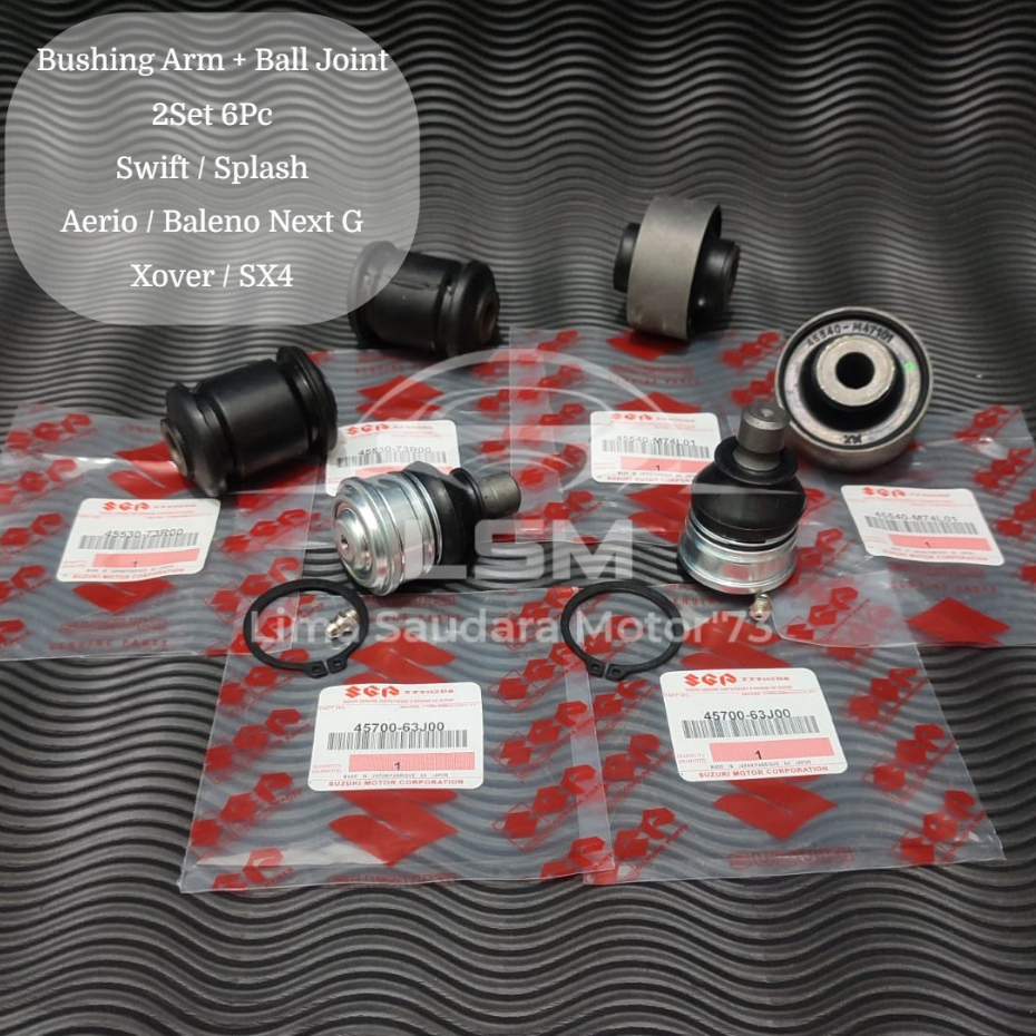 Jual Bushing Lower Arm Set + Ball Joint Suzuki Swift Splash SX4 Xover X