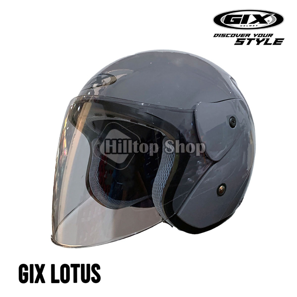 Jual Helm GIX Lotus Solid Half Face Helmet | Shopee Indonesia