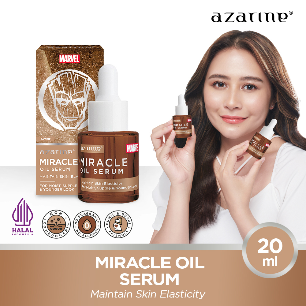 Jual [Azarine x Marvel] Miracle Oil Serum 20ml Shopee Indonesia