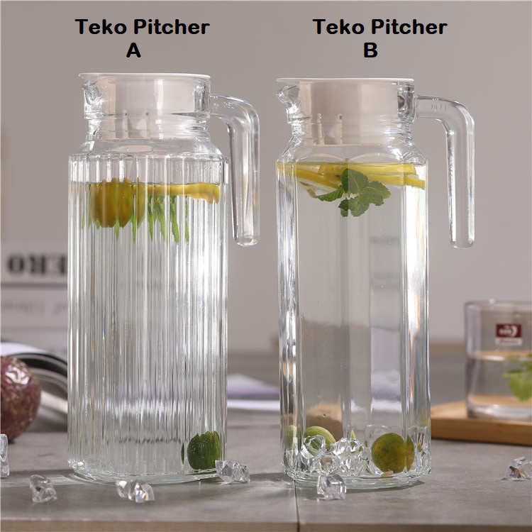 Jual Teko Kaca Pitcher Kaca Pitcher Jus 1.1L | Shopee Indonesia