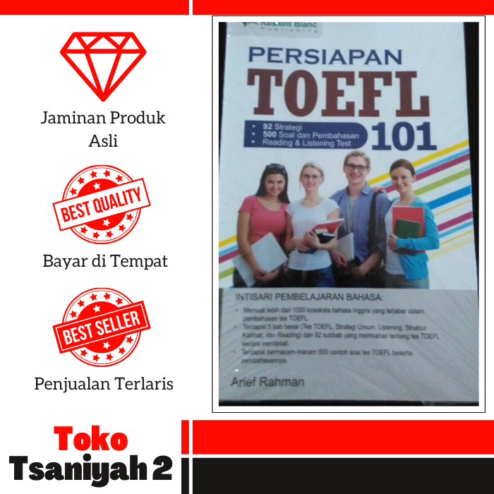 Jual Buku Persiapan Ujian Kesaint Blanc - Persiapan TOEFL 101 (Revisi ...