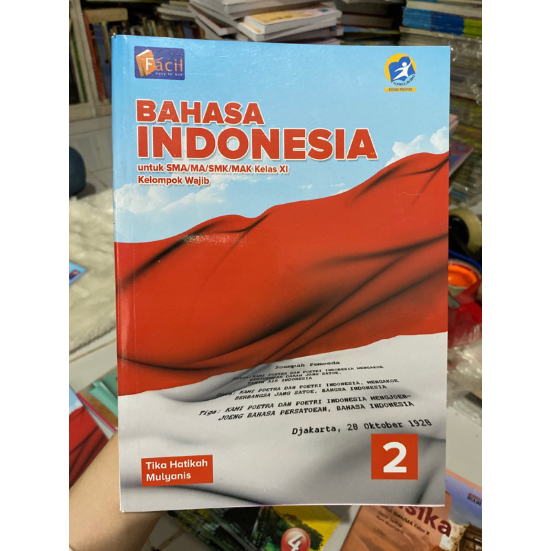 Jual ORIGINAL FACIL BAHASA INDONESIA UNTUK SMA/MA/SMK KELAS XI KELOMPOK ...