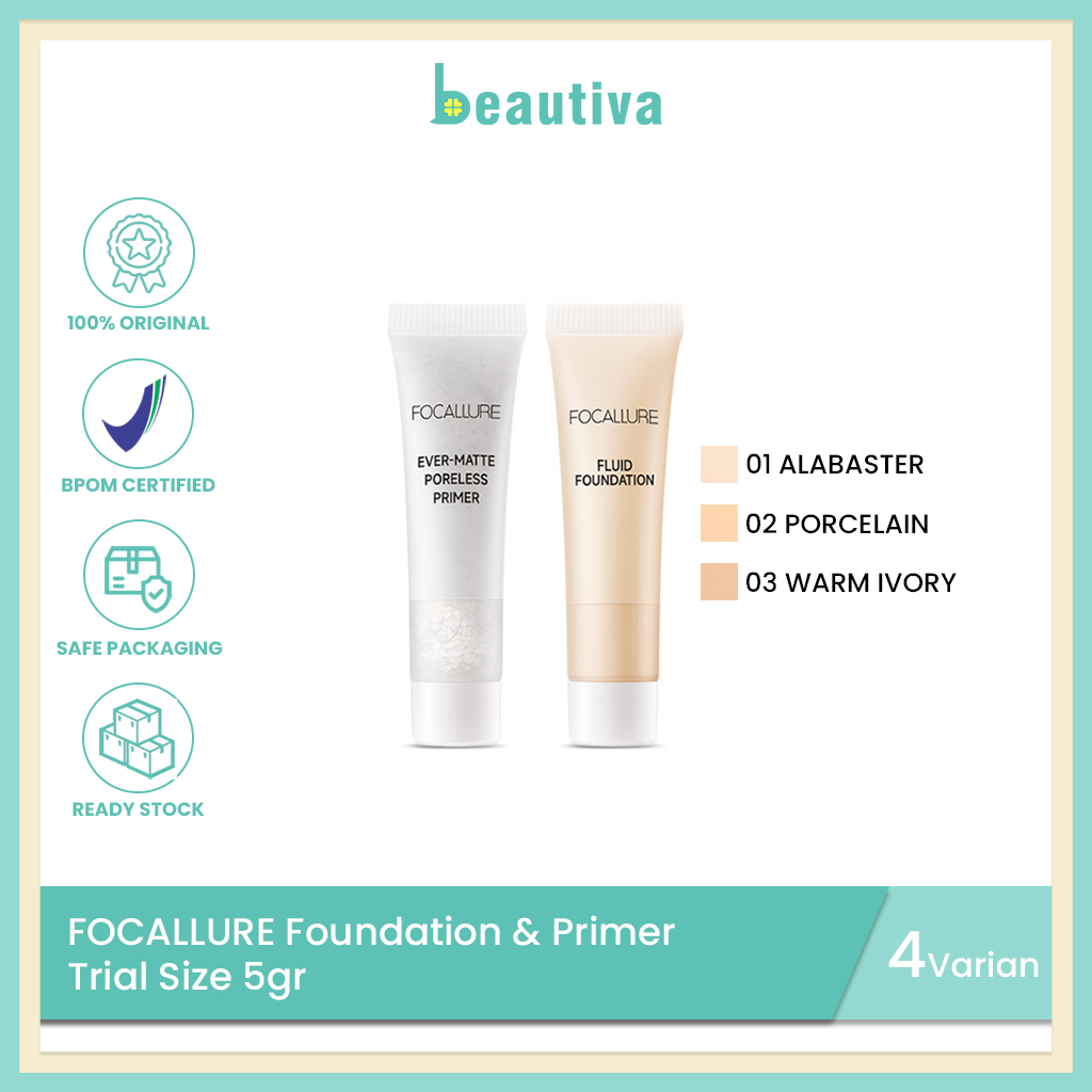 Jual FOCALLURE Trial Size Foundation & Primer - Mini Size 5gr | Shopee ...