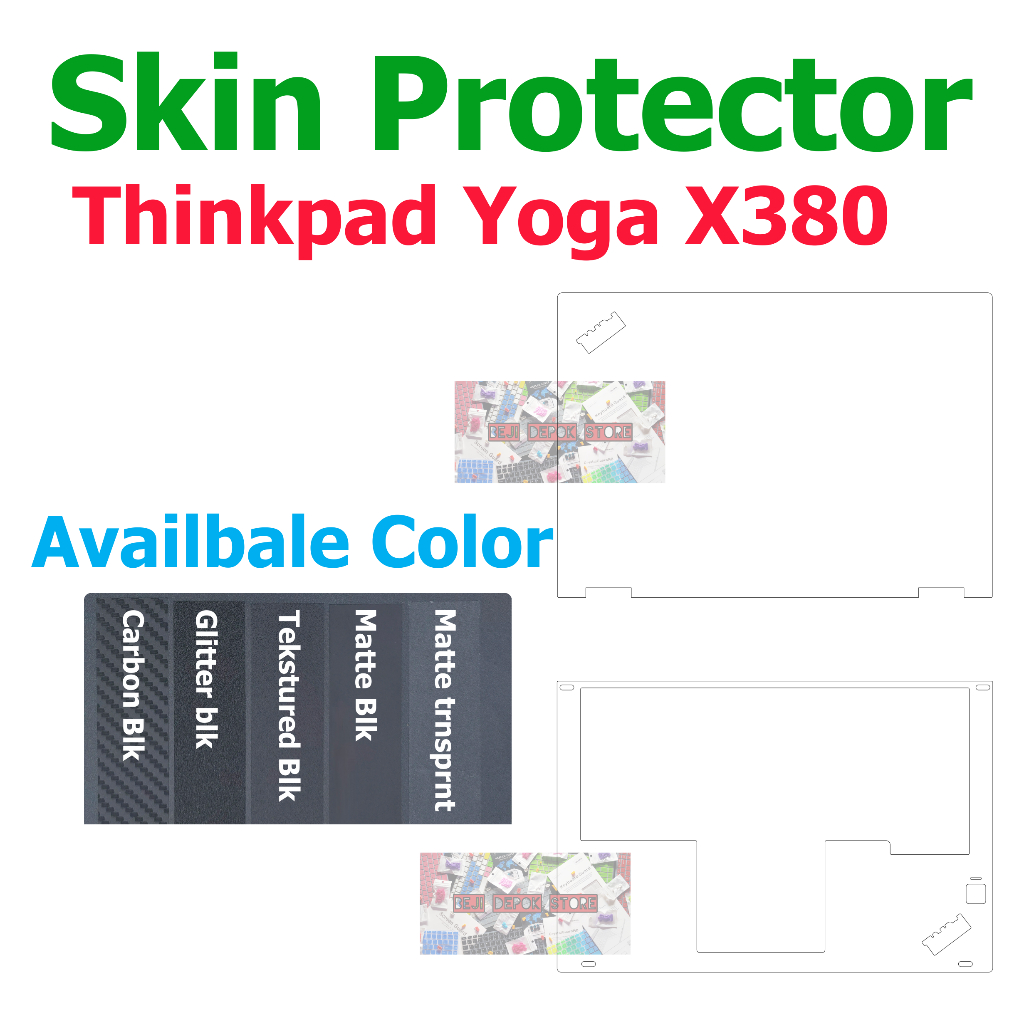 Jual Lenovo Thinkpad Yoga X380 Skin Guard Protector Palmrest Carbon