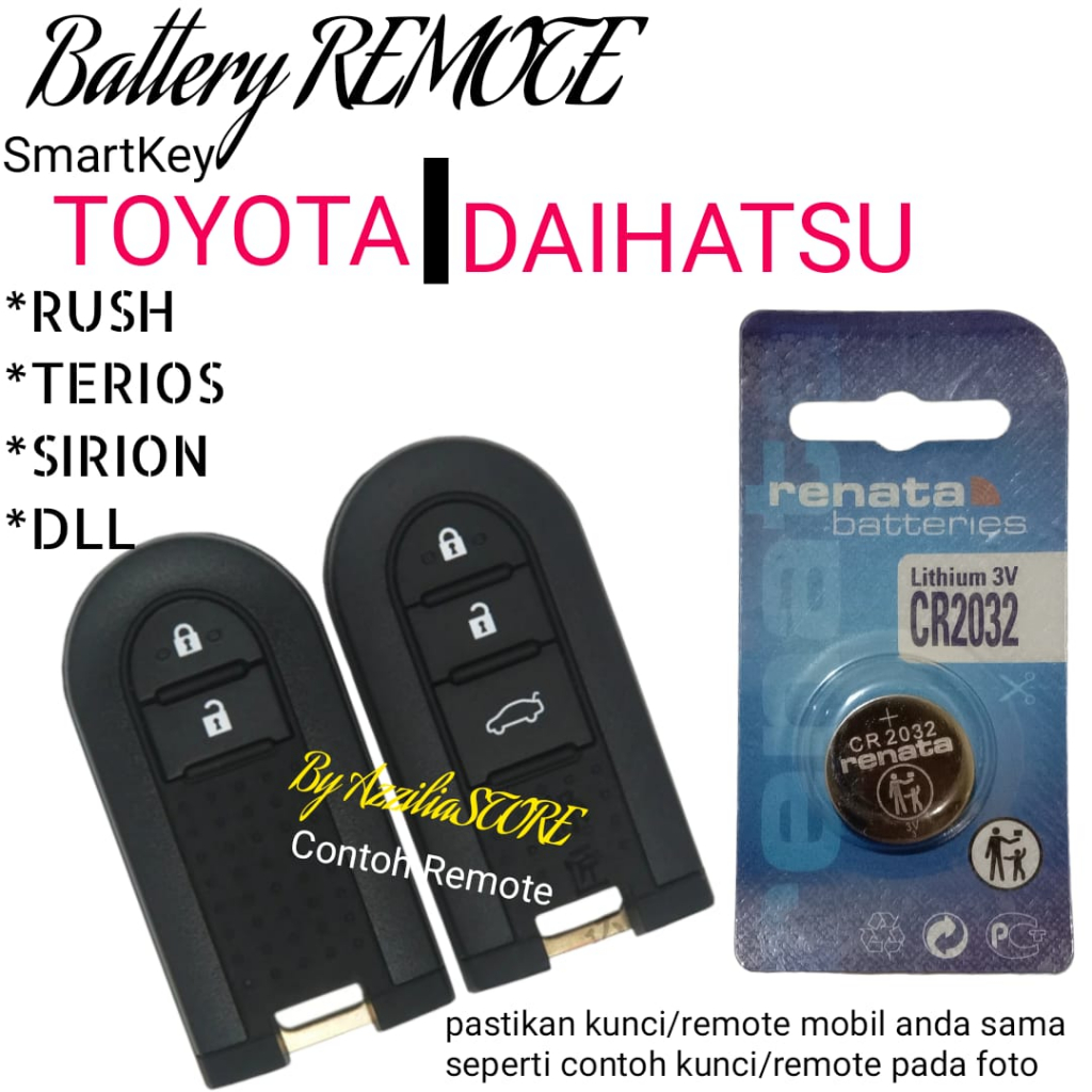 Jual Baterai Battery Batre Batrai Batere Untuk Remote Remot SmartKey ...