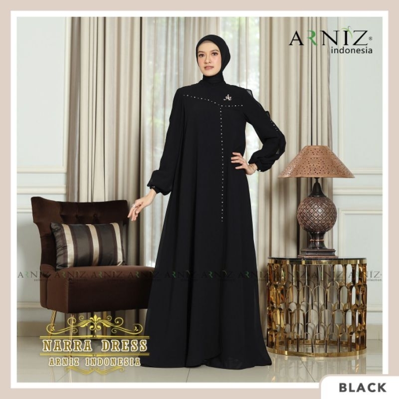 Jual New Narra Dress By Arniz Collection Original Ready Shopee Indonesia