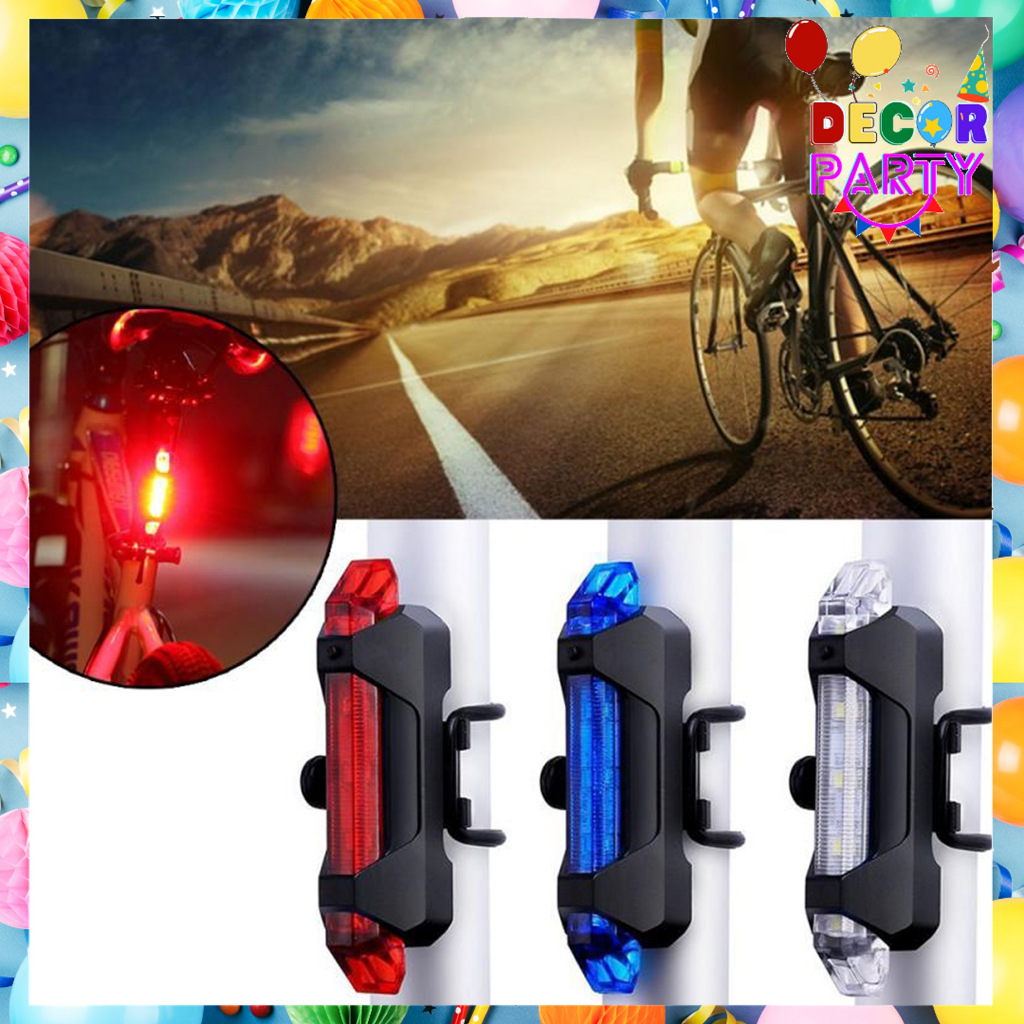 Jual DP LED Lampu Belakang Sepeda USB Charge LED USB251 Untuk ...