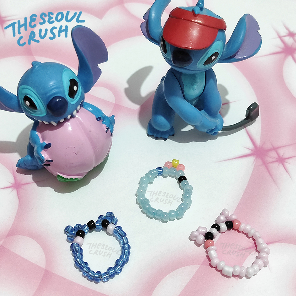 Jual lilo & stitch bead rings — cincin manik disney lucu aesthetic ...