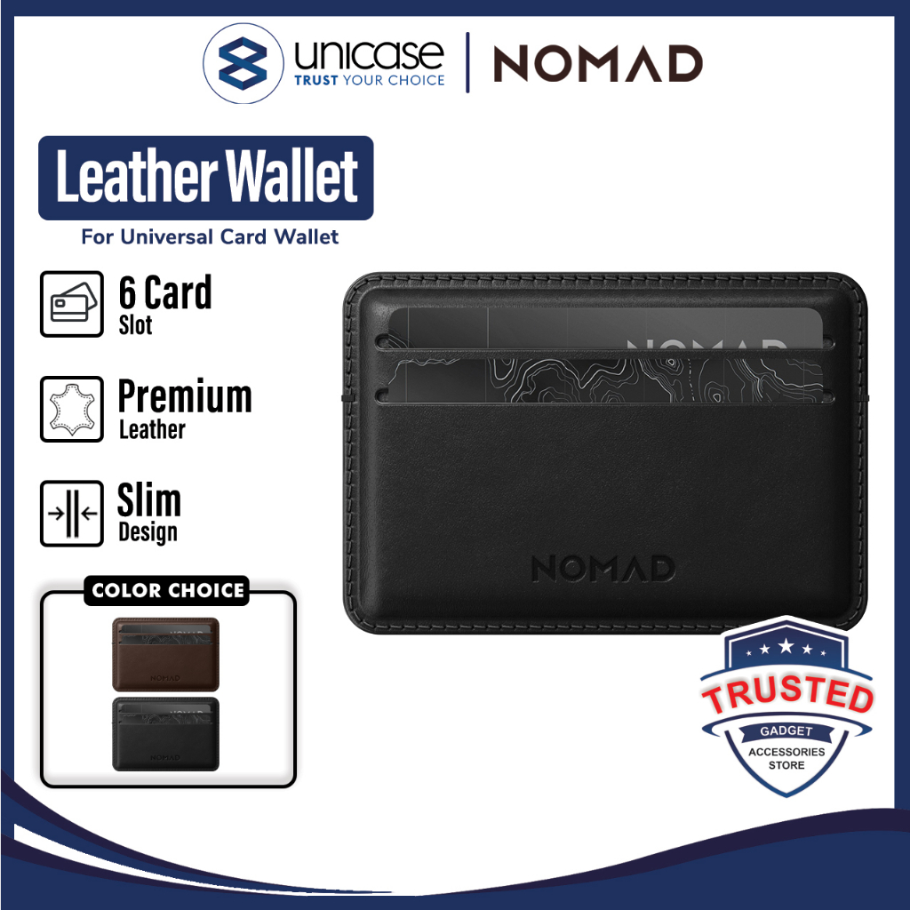 Jual Nomad Card Wallet Slim / Plus Leather Dompet Kartu Pria Kulit