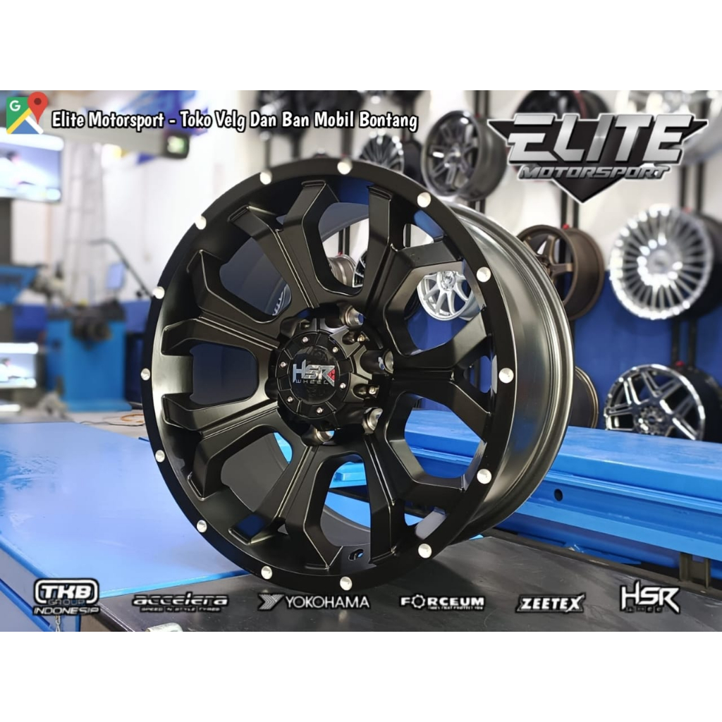 Jual Velg Racing HSR PALIS R17 H6x139,7 untuk mobil Hilux Dmax Panther ...