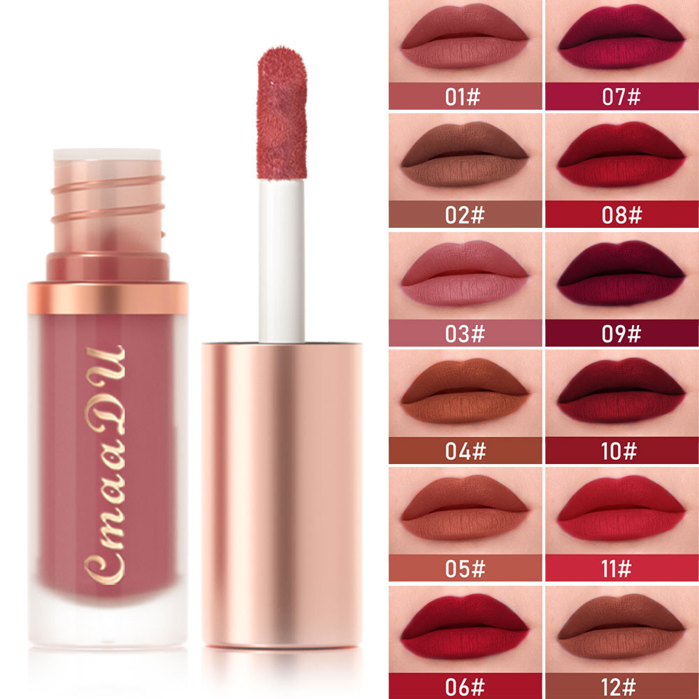 Jual （COD) Matte Lipstik Lembut Tahan Lama Non Stick Lip/Makeup ...