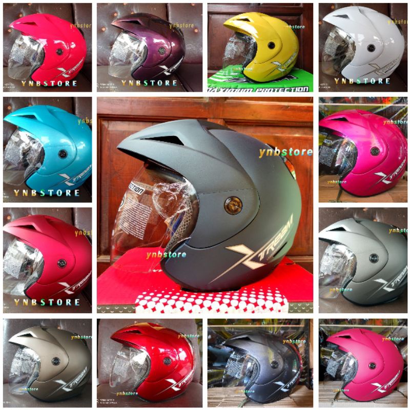 Jual Helm VOG Xtream Solid Semua Warna Original SNI Ongkir 2KG | VOG ...