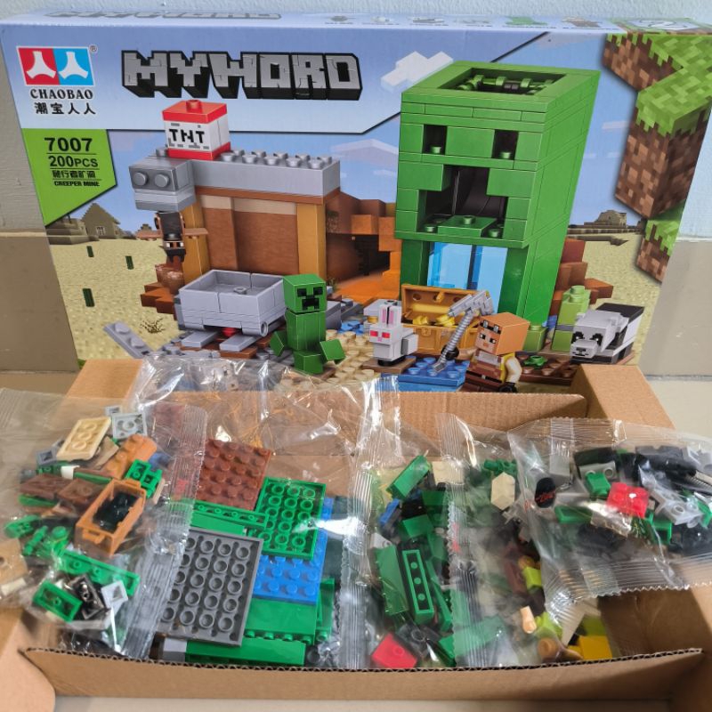 Jual bricks building block set my World minicraf / brick my world isi ...