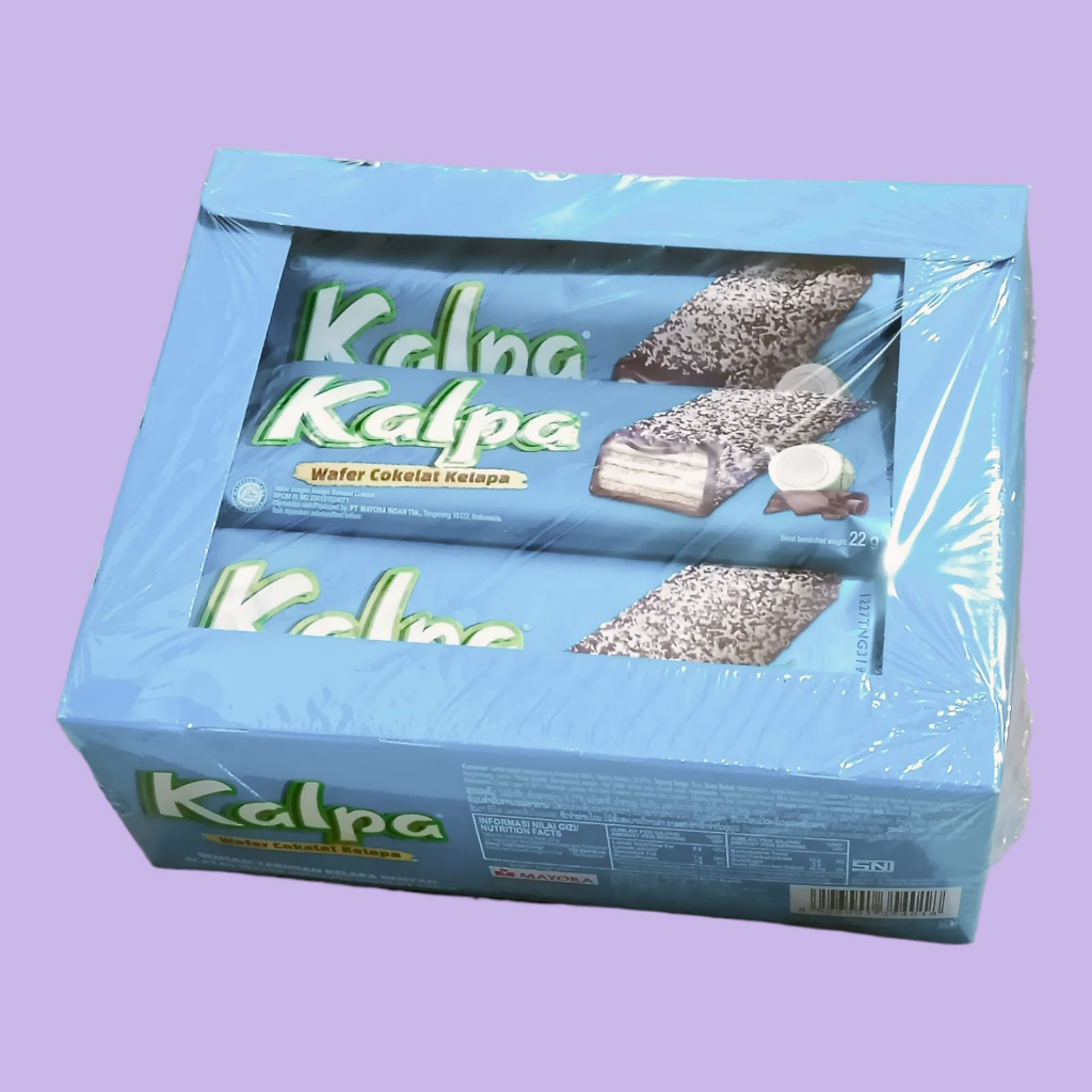 Jual Kalpa Wafer Coklat Tabur Kelapa Pcs Box Shopee Indonesia