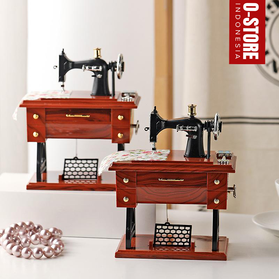 Jual Kotak Musik Putar Jadul Music Box Mini Pajangan Meja Tamu Hiasan