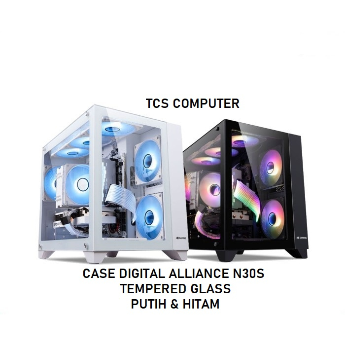 Jual Casing Gaming Digital Alliance N30S Tempered Glass Mid-Tower ...